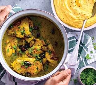 Hors Série 59 POULET AUX OLIVES ET POLENTA*