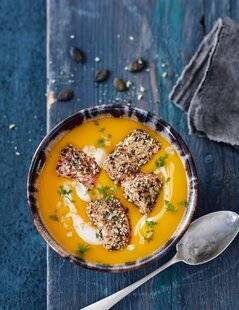 Hors Série 62 VELOUTÉ DE POTIMARRON ET COCO, SAUMON EN CROÛTE