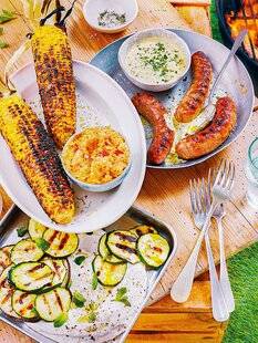 Vital Food 39 Chipolata, Courgette et Maïs, trio de dips