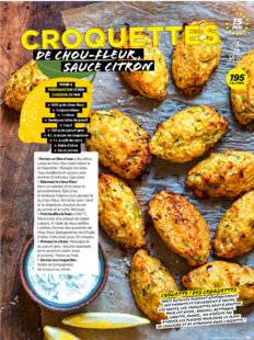 Vital Food 41 CROQUETTES de chou-fleur, sauce citron