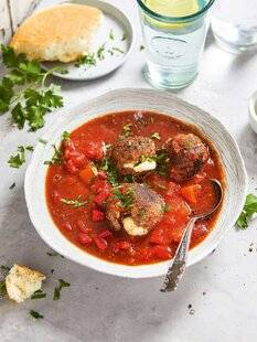 Vital Food 43 SOUPE DE TOMATE ÉPICÉE AUX BOULETTES