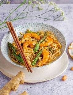 Vital Food 46 WOK DE CREVETTES ET ASPERGE