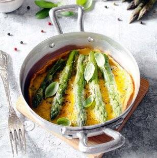 Vital Food 46 Omelette concentrée à la spiruline et aux asperges