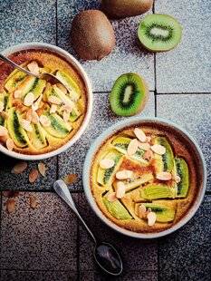 Vital Food 46 Clafoutis au kiwi et au lait d'amande