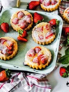 Vital Food 46 Petites génoises à la fraise, crème citron