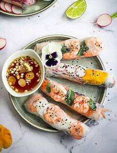 Vital Food 47 ROULEAUX DE PRINTEMPS CREVETTES ET CRUDITÉS