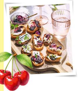 Vital Food 47 TARTINES À LA COMPOTÉE DE CERISE