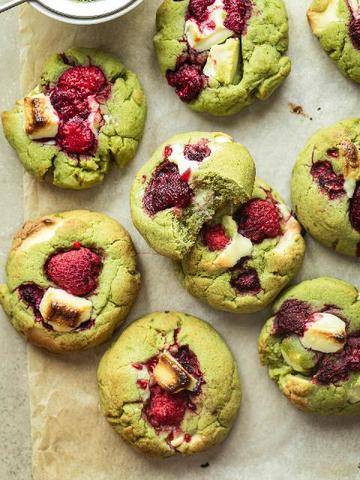 Vital Food 48 COOKIES MATCHA, CHOCOLAT BLANC ET FRAMBOISES