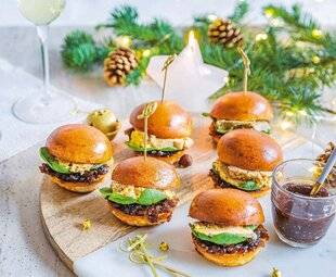 Hors-Séries 16 Miniburger de foie gras au confit d'oignon et à la confiture de figue