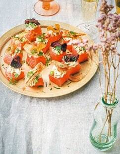 Hors-Séries 16 Bouchées croustillantes de saumon gravlax
