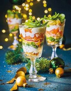 Hors-Séries 16 Trifle au saumon fumé et à la mâche