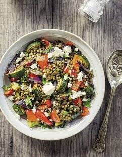 Hors-Séries 21 Salade de lentilles et légumes rôtis