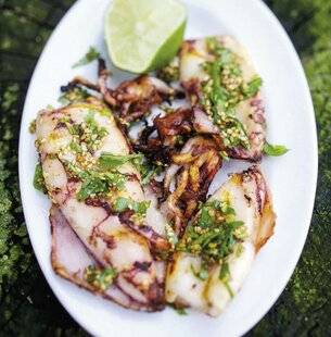 Hors-Séries 21 Calamar grillé à la coriandre et au sésame