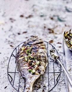 Hors-Séries 21 Dorade grillée, condiment aux algues