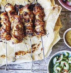 Hors-Séries 21 Kebab de poulet, condiment au concombre