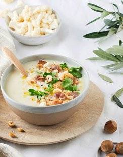 Hors-Série Jeux 52 VELOUTÉ DE CHOU-FLEUR, BACON ET NOISETTES TORRÉFIÉES