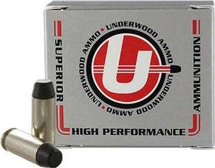 TirMag 31 UNDERWOOD 40 S&W FLAT NOSE BLACK CHERRY COATED