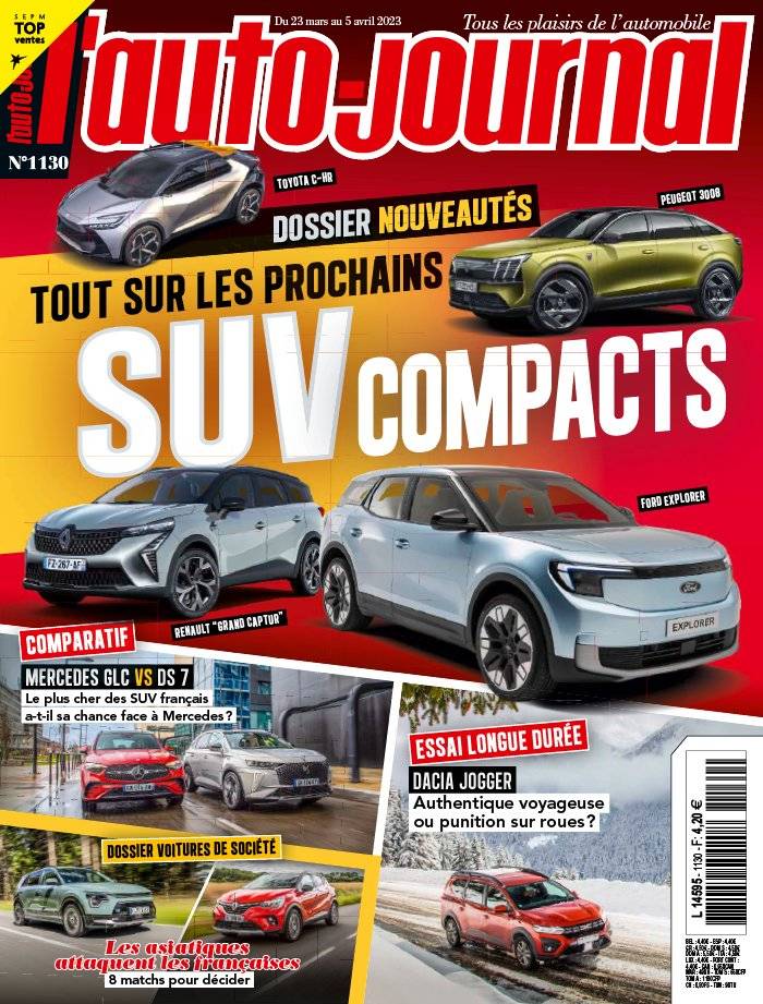 La Une de L'Auto-Journal n°1130 du 23/03/2023