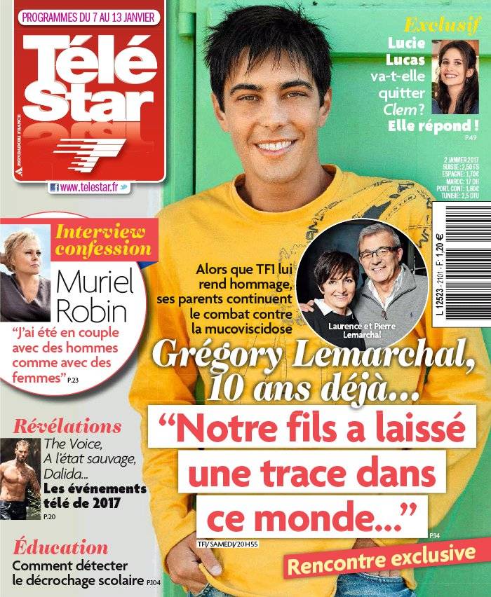 La Une de Télé Star n°2101 du 02/01/2017