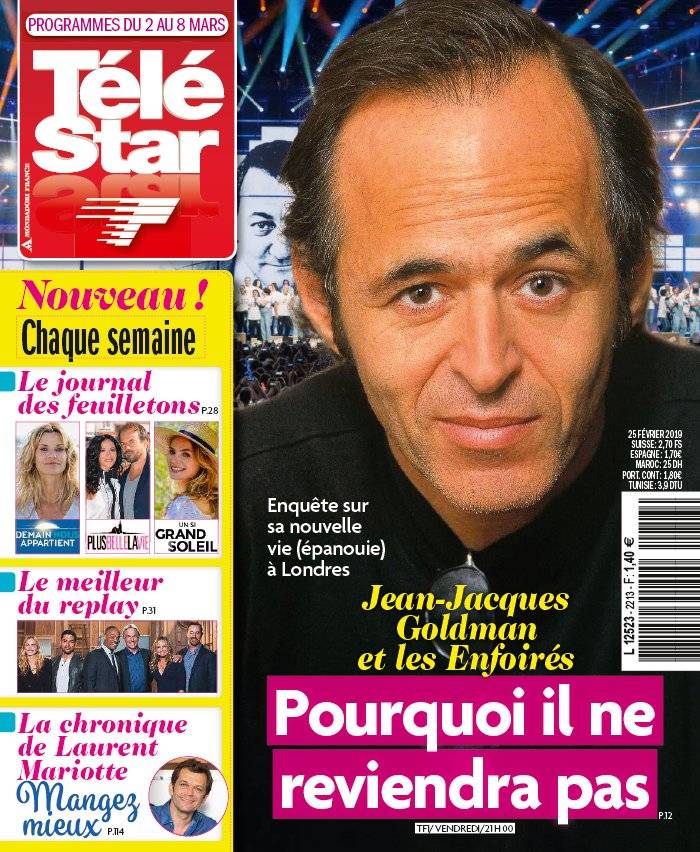 La Une de Télé Star n°2213 du 25/02/2019