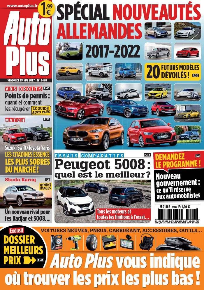 La Une de Auto Plus n°1498 du 19/05/2017