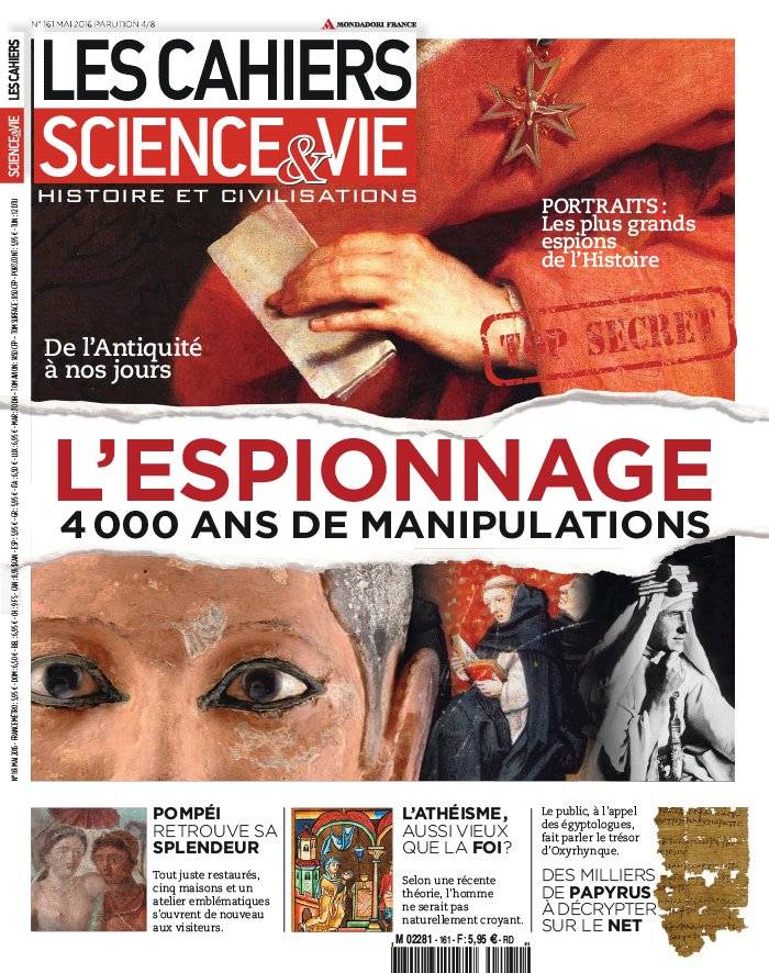 La Une de Les Cahiers de Science et Vie n°161 du 22/04/2016