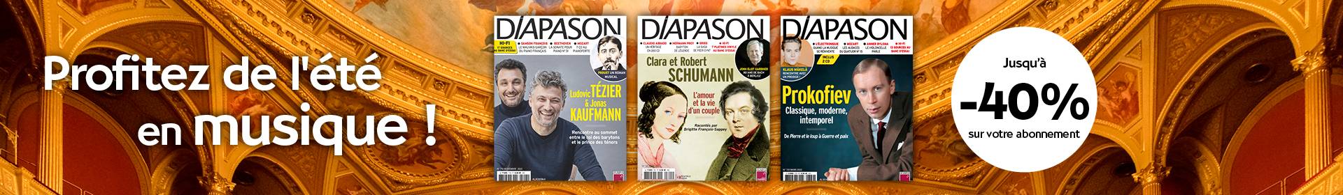 L'été de Diapason : jusqu'à - 40% sur votre abonnement