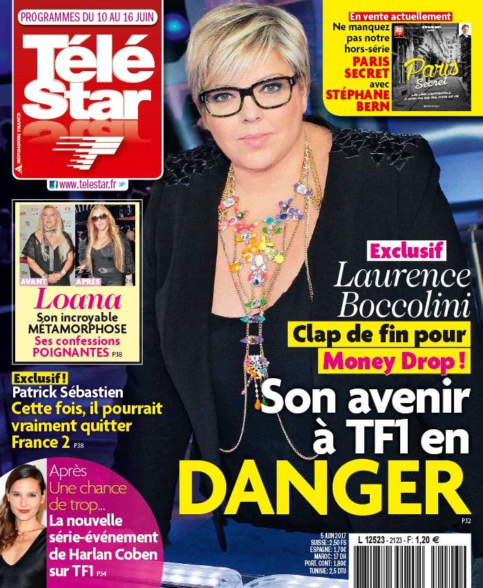 La Une de Télé Star n°2123 du 05/06/2017