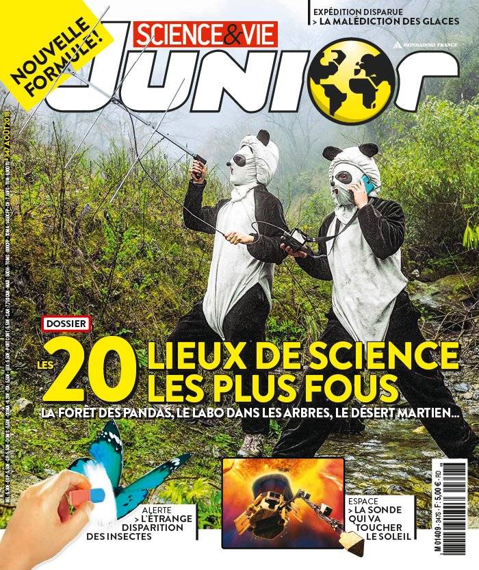 La Une de Science & Vie Junior n°347 du 11/07/2018