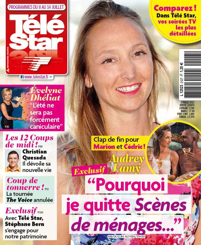 La Une de Télé Star n°2127 du 03/07/2017