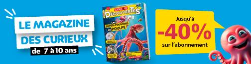 Profitez de nos offres d’abonnement pour vos enfants de 7 à 10 ans !