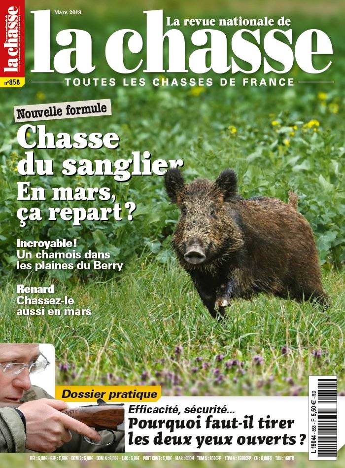 La Une de La Revue Nationale de La Chasse n°858 du 19/02/2019