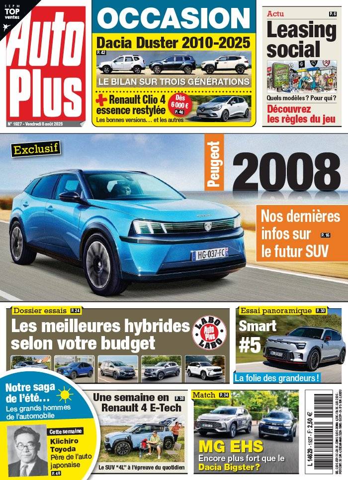 La Une de Auto Plus n°1927 du 08/08/2025
