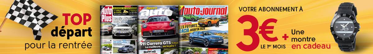 L’auto fait sa rentrée : votre abonnement à 3€ le 1er mois