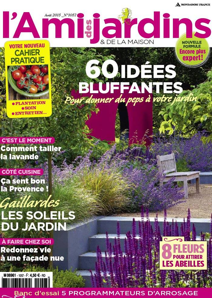La Une de L'Ami des Jardins n°1057 du 10/07/2015