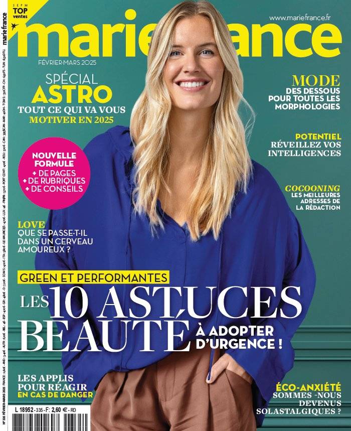La Une de Marie France n°335 du 30/01/2025