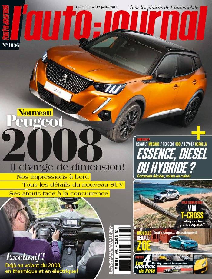 La Une de L'Auto-Journal n°1036 du 20/06/2019