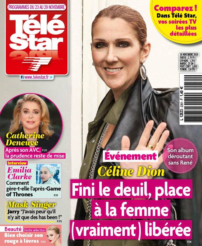 La Une de Télé Star n°2251 du 18/11/2019
