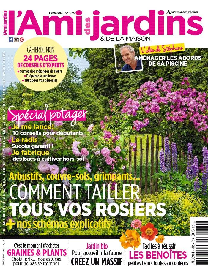 La Une de L'Ami des Jardins n°1076 du 27/02/2017