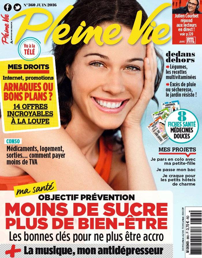 La Une de Pleine Vie n°360 du 12/05/2016