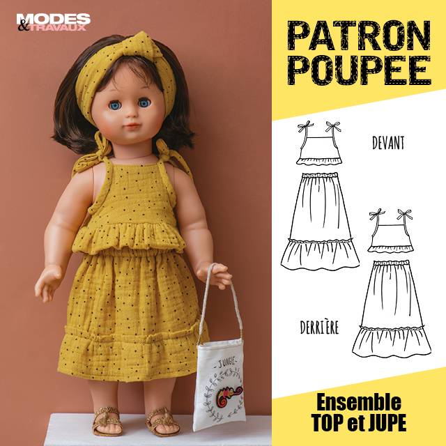 Patron enfant - Ensemble Top et Jupe (modèle Gérone)