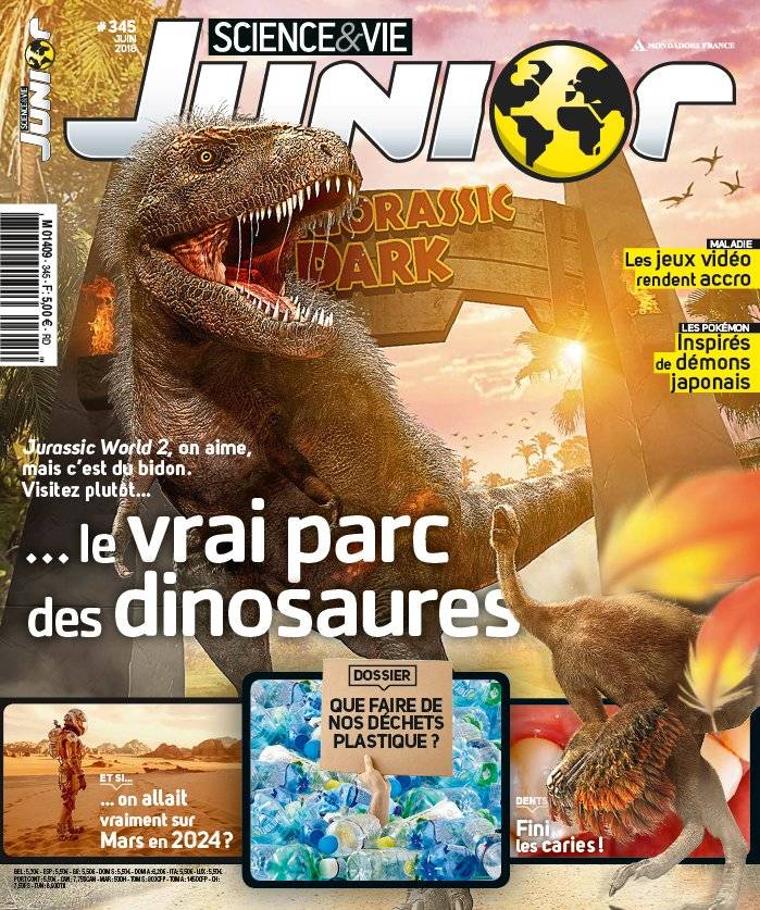La Une de Science & Vie Junior n°345 du 16/05/2018