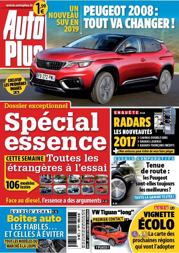 La Une de Auto Plus n°1485 du 17/02/2017