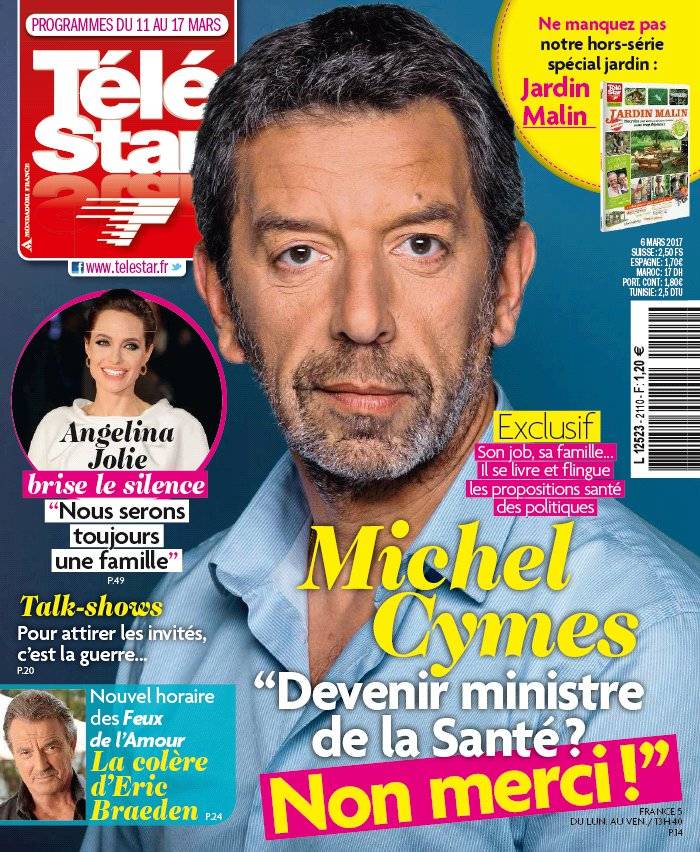 La Une de Télé Star n°2110 du 06/03/2017