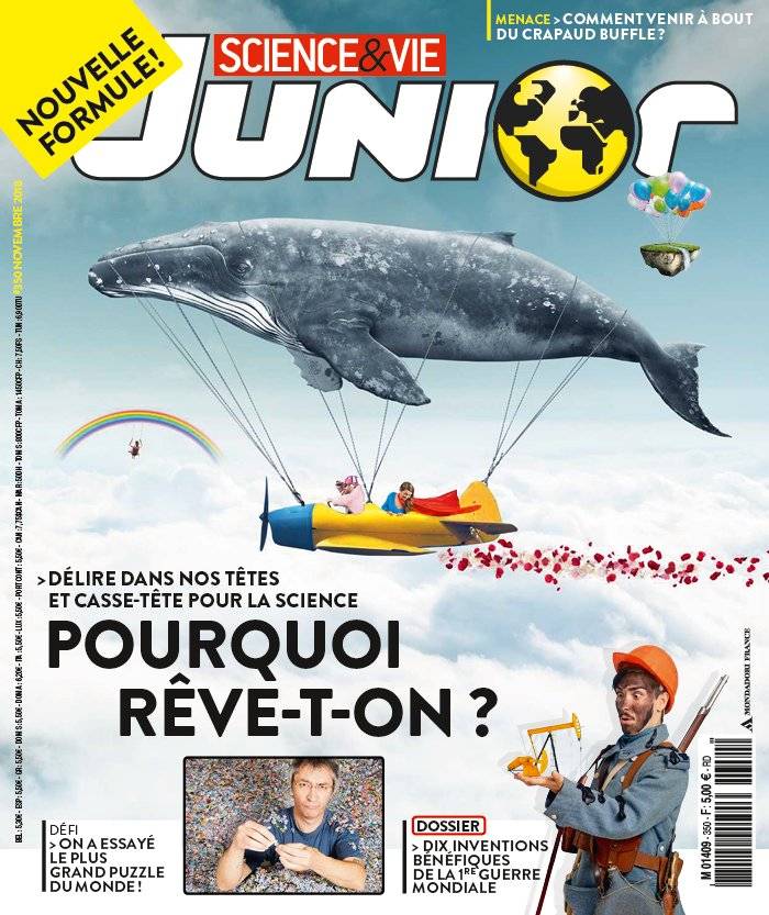 La Une de Science & Vie Junior n°350 du 17/10/2018