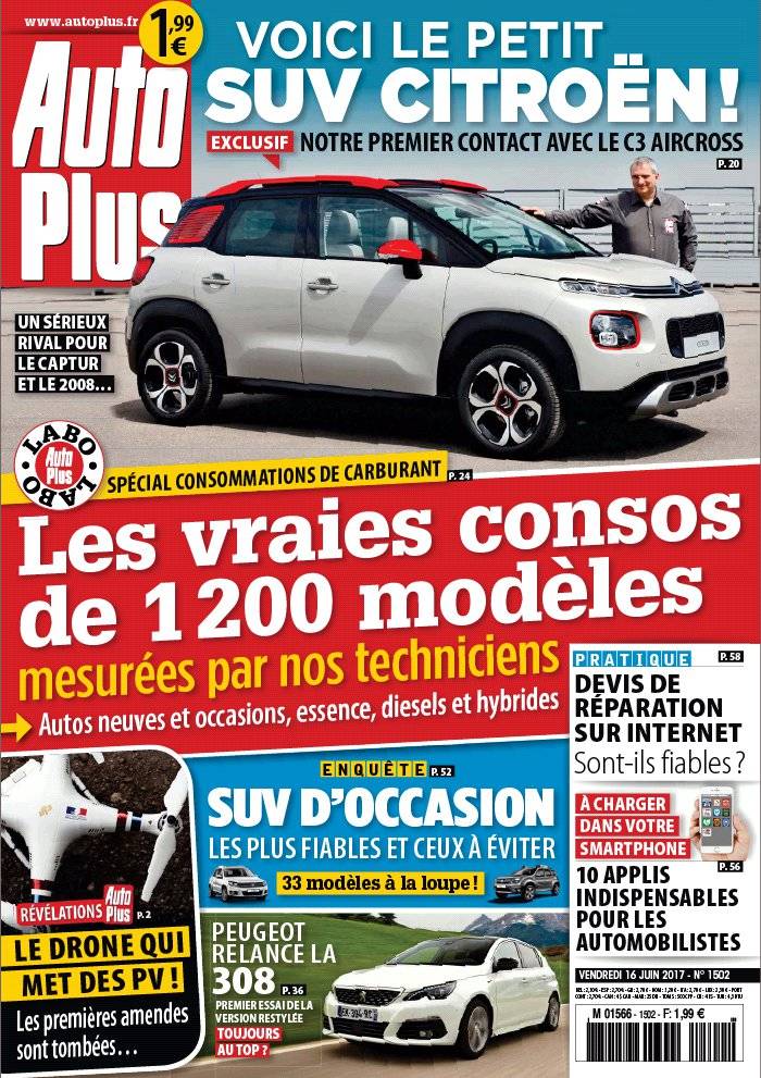 La Une de Auto Plus n°1502 du 16/06/2017