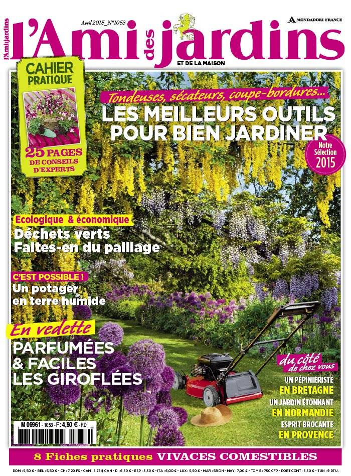 La Une de L'Ami des Jardins n°1053 du 13/03/2015