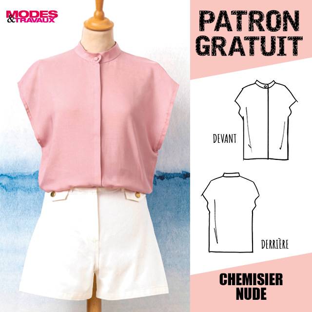 Patron Offert - Chemisier NUDE (MODÈLE CALABRE)