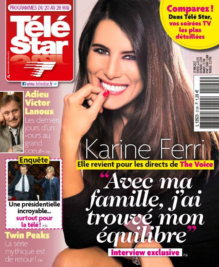 La Une de Télé Star n°2120 du 15/05/2017