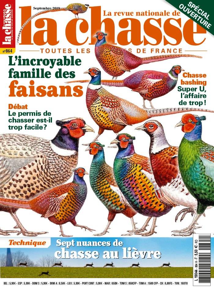 La Une de La Revue Nationale de La Chasse n°864 du 20/08/2019